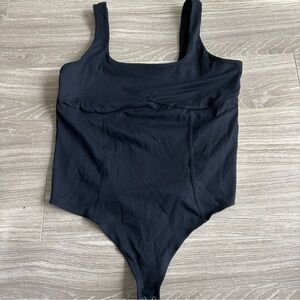 Abercrombie & Fitch Black Soft Collection Sleeveless Ribbed Bodysuit Size XL